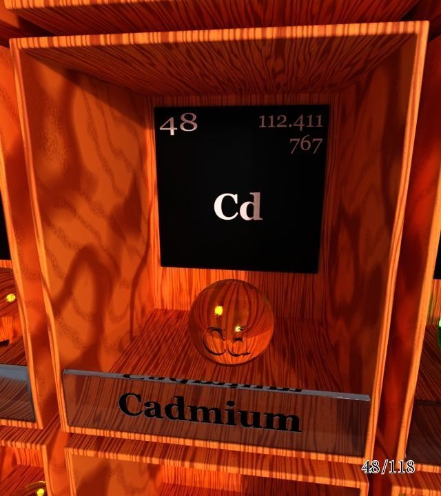 Periodic table of elements Mendeley Low-poly 3D model_54