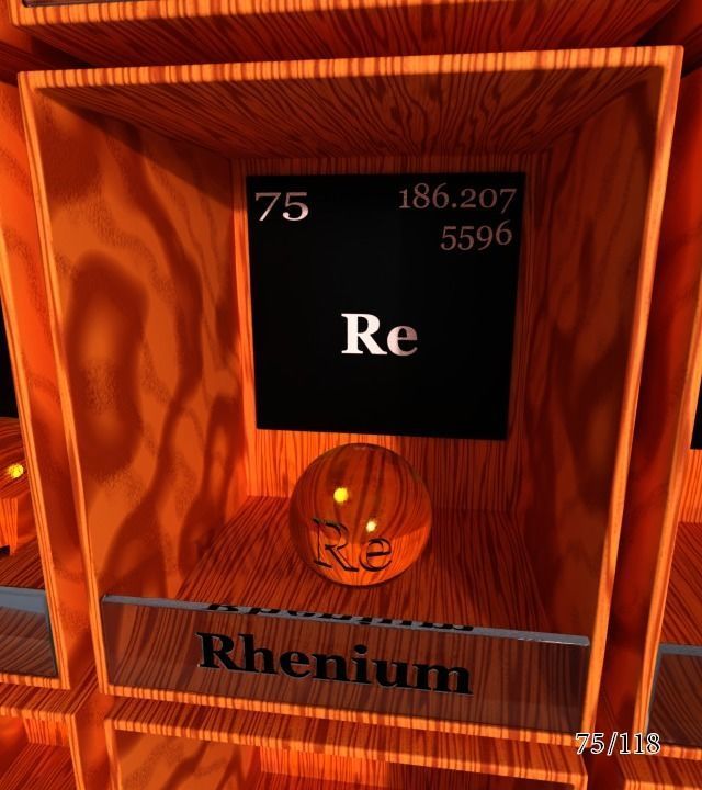 Periodic table of elements Mendeley Low-poly 3D model_81