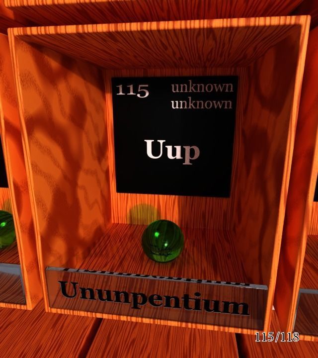 Periodic table of elements Mendeley Low-poly 3D model_121