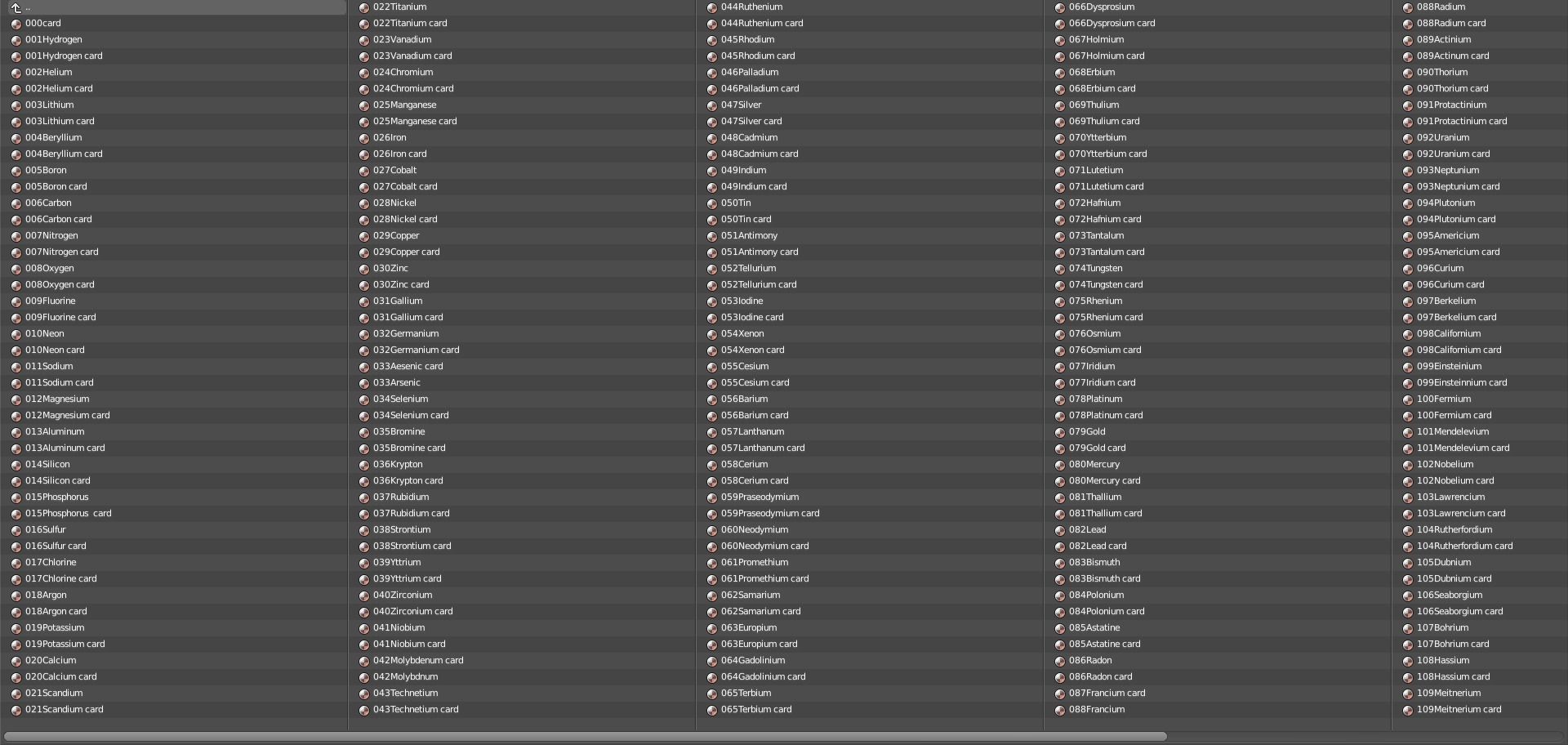 Periodic table of elements Mendeley Low-poly 3D model_5
