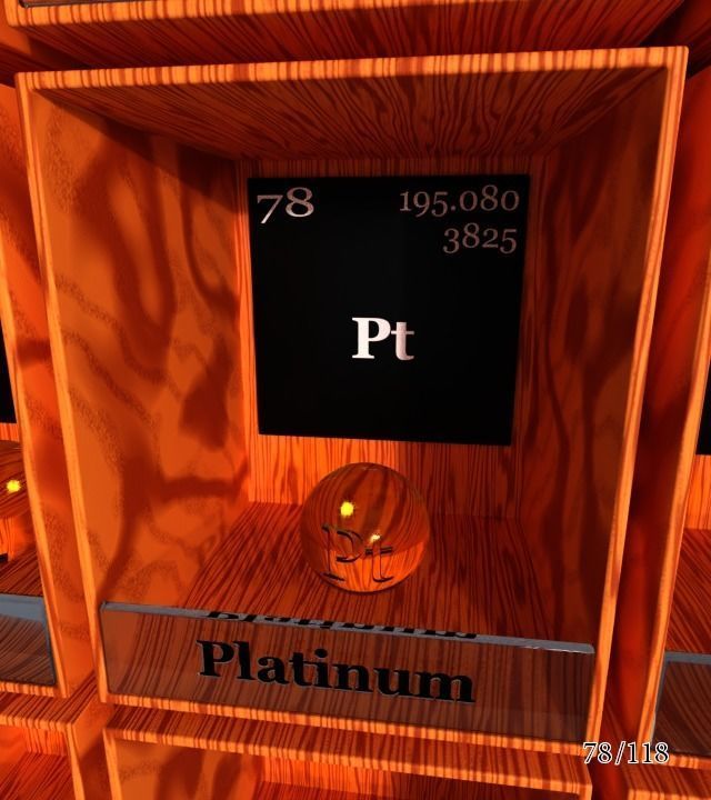 Periodic table of elements Mendeley Low-poly 3D model_84