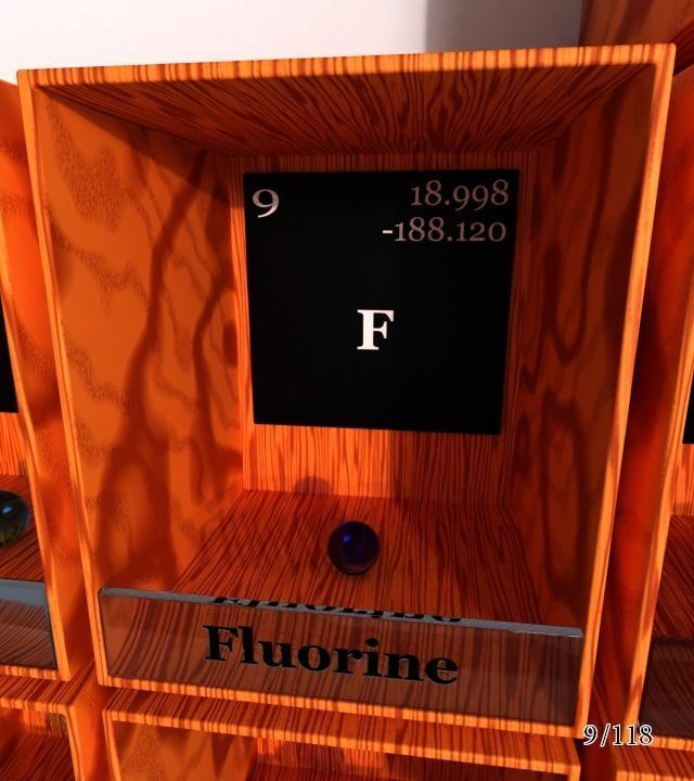 Periodic table of elements Mendeley Low-poly 3D model_15