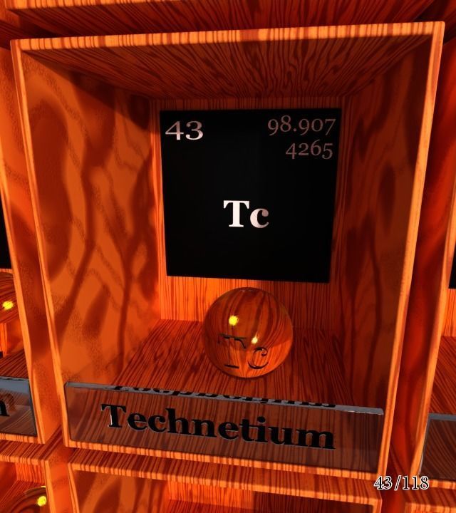 Periodic table of elements Mendeley Low-poly 3D model_49