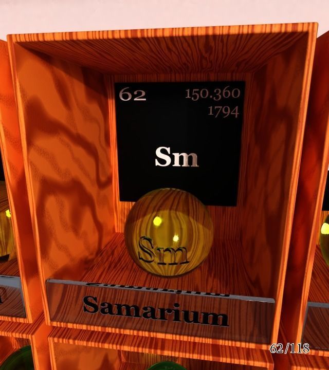 Periodic table of elements Mendeley Low-poly 3D model_68