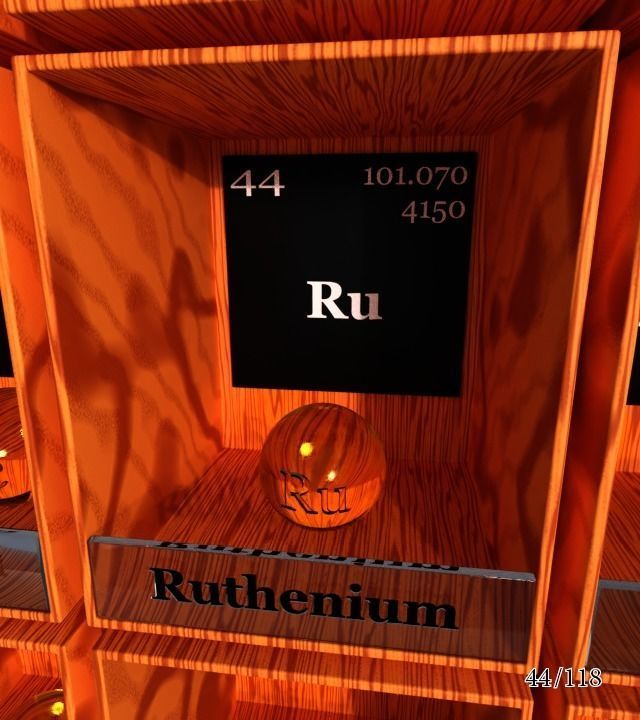 Periodic table of elements Mendeley Low-poly 3D model_50