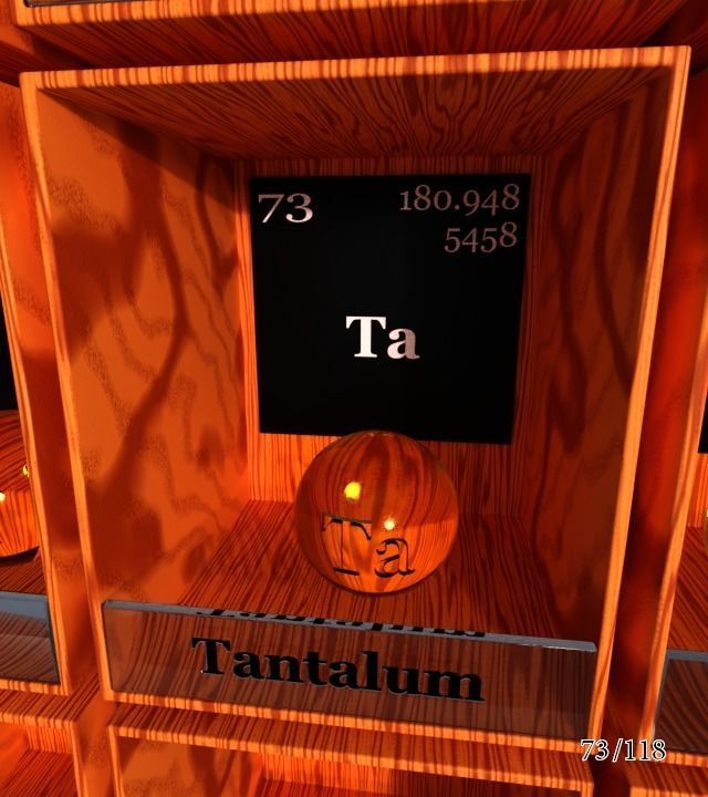 Periodic table of elements Mendeley Low-poly 3D model_79