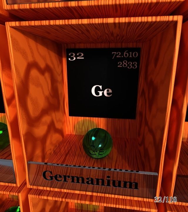 Periodic table of elements Mendeley Low-poly 3D model_38