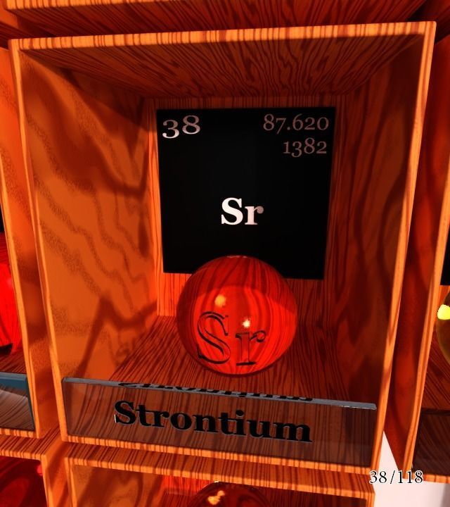 Periodic table of elements Mendeley Low-poly 3D model_44