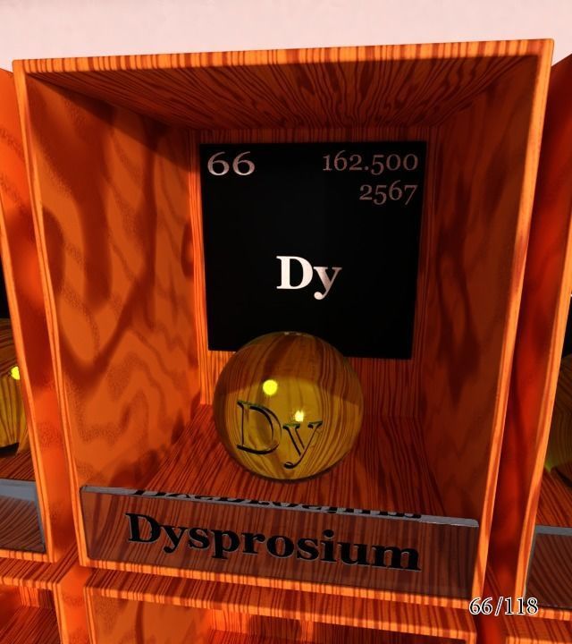 Periodic table of elements Mendeley Low-poly 3D model_72