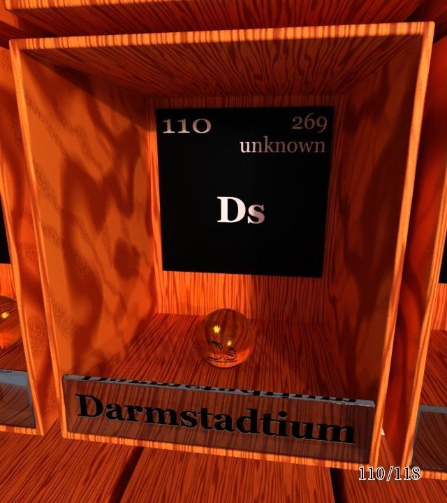 Periodic table of elements Mendeley Low-poly 3D model_116