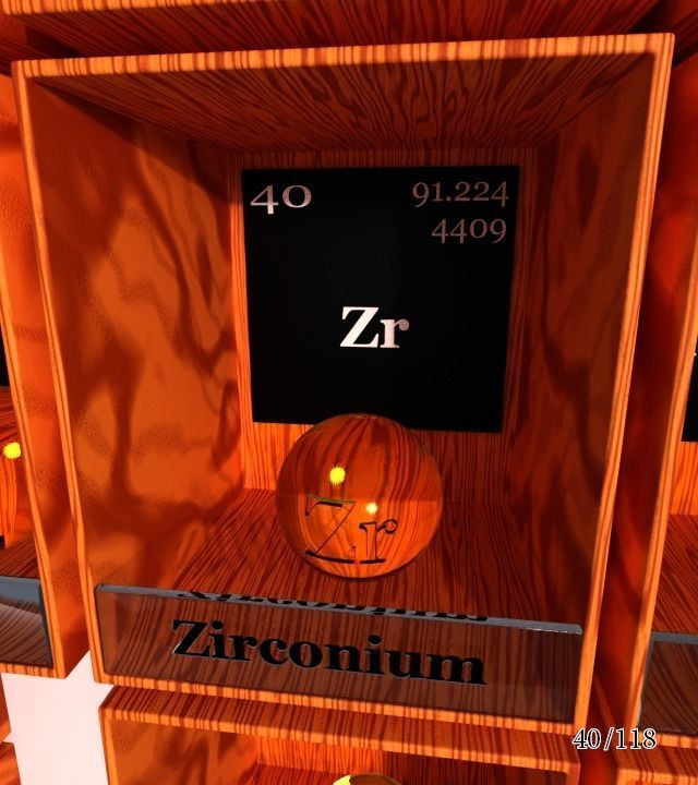 Periodic table of elements Mendeley Low-poly 3D model_46