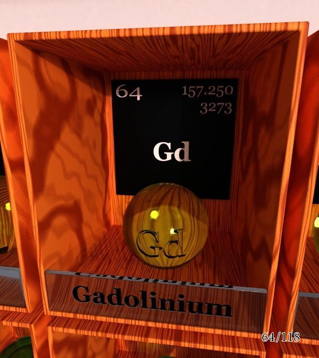 Periodic table of elements Mendeley Low-poly 3D model_70