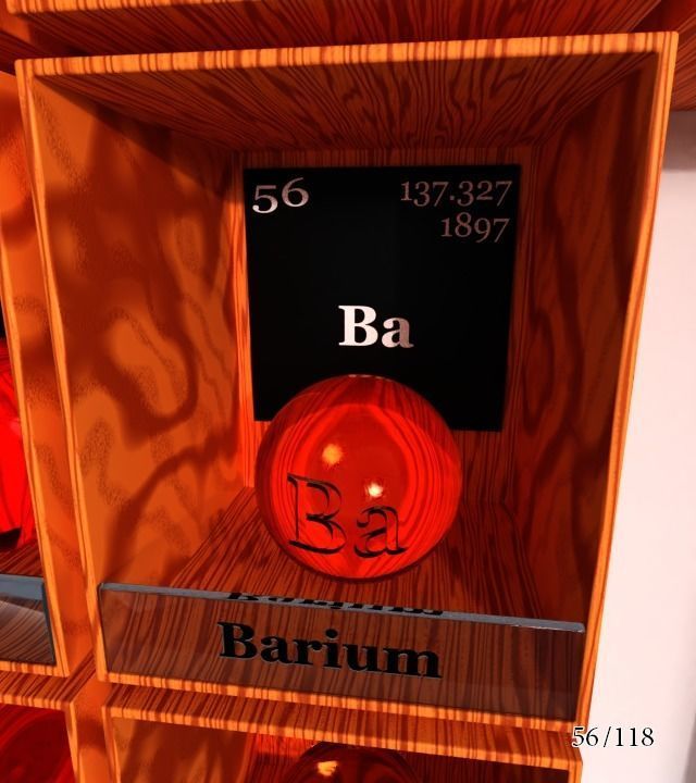 Periodic table of elements Mendeley Low-poly 3D model_62