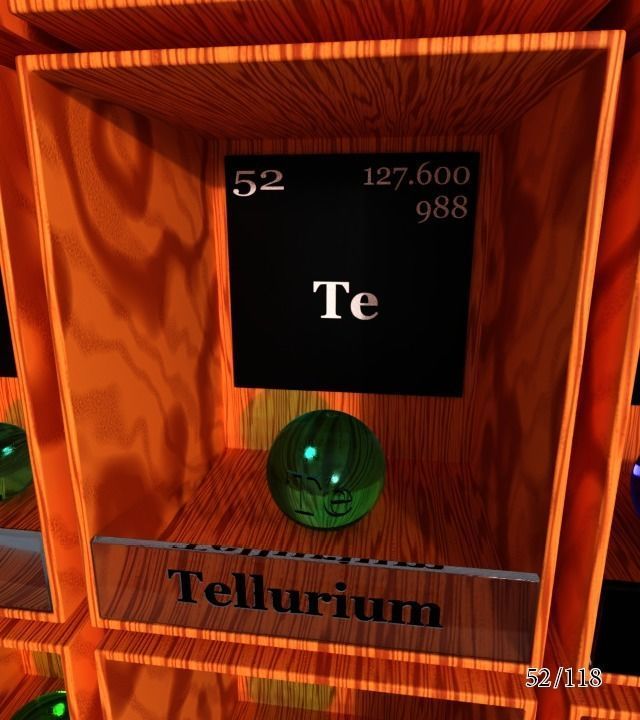 Periodic table of elements Mendeley Low-poly 3D model_58