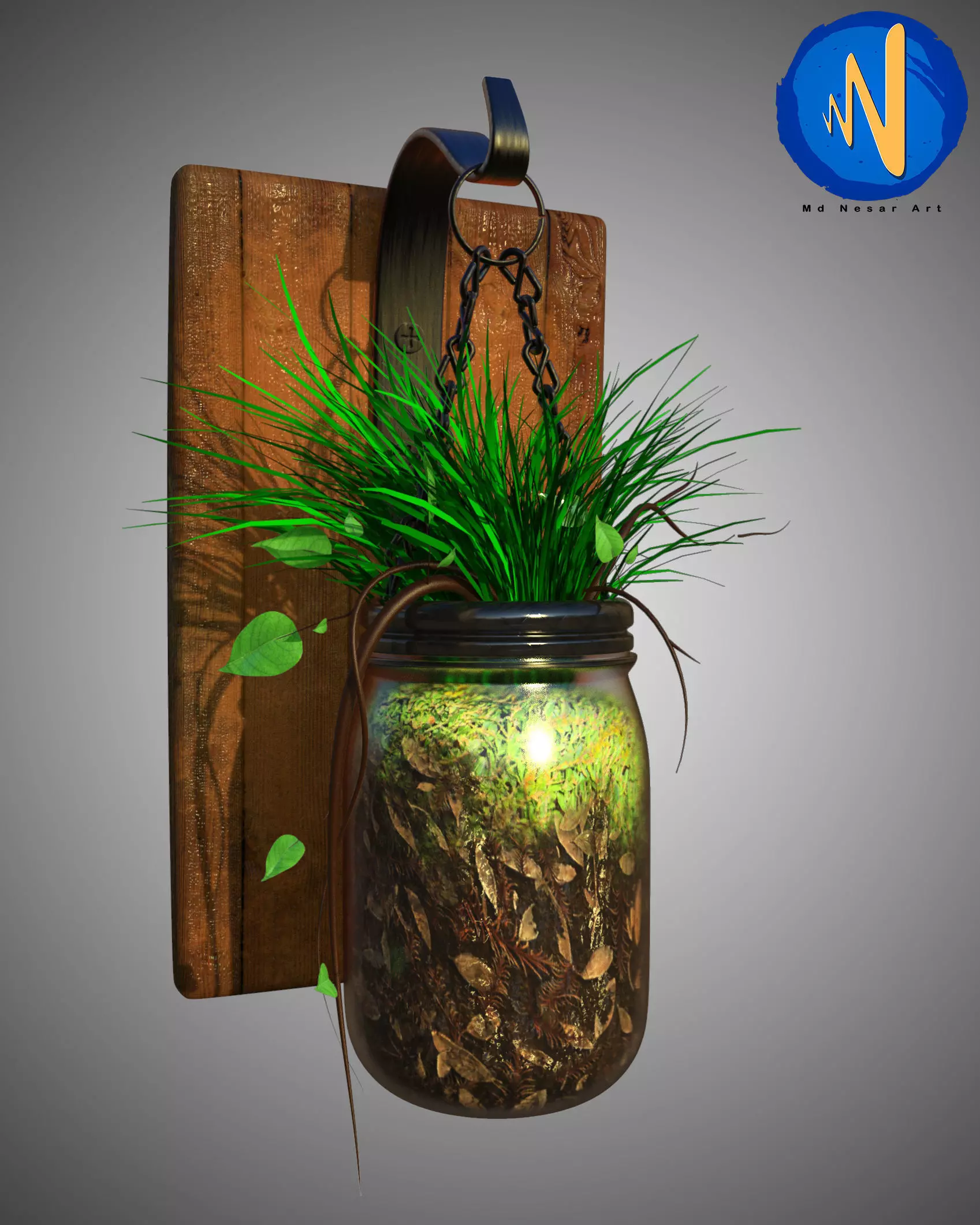 Wall flower pot 3D model