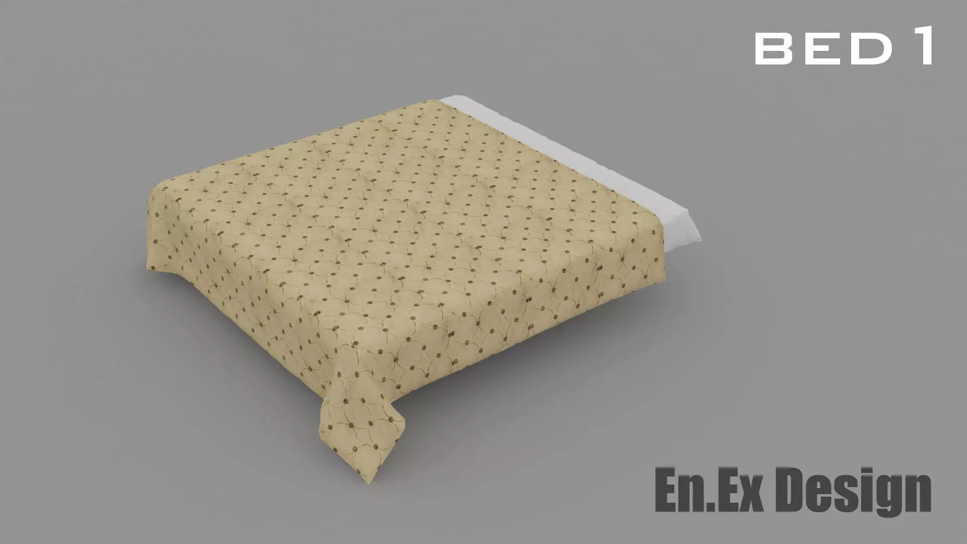 collection of 7 beds 3D model