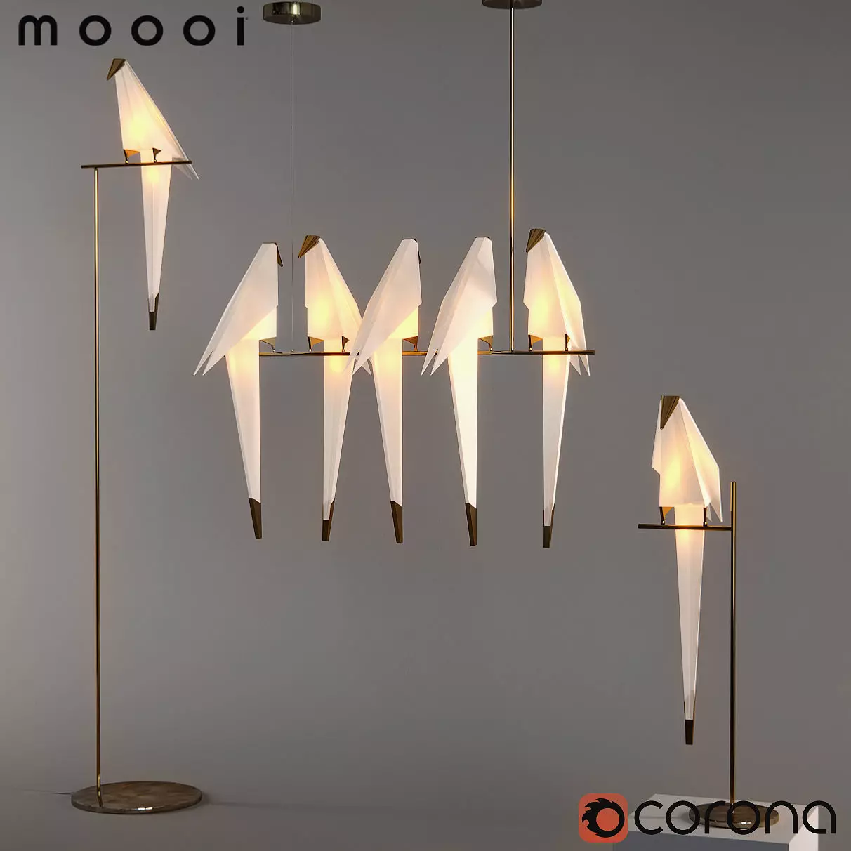 Origami Bird 3D model_0