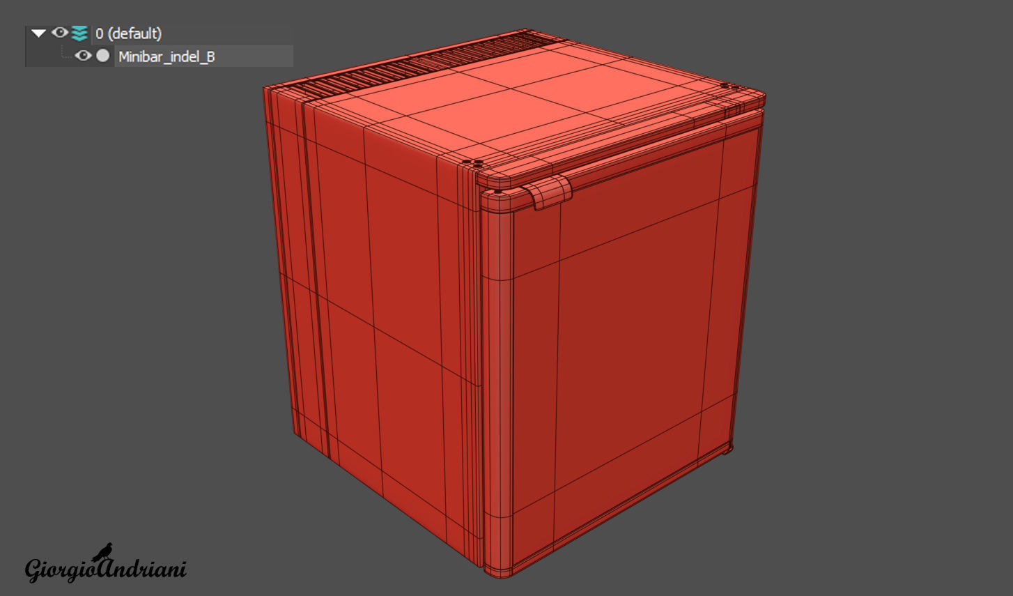 Minibar indel B Low-poly 3D model_3