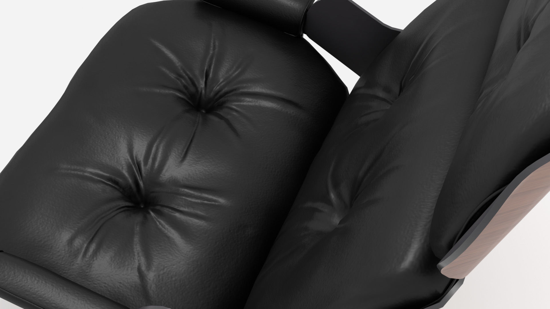 Wooden Leather Arm Chair 3D model_20