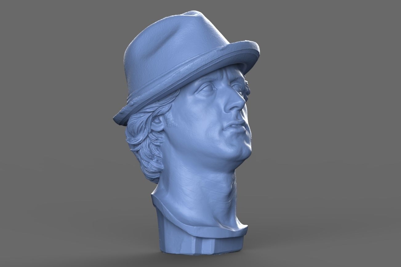 Rocky Balboa Bust 3D model_7