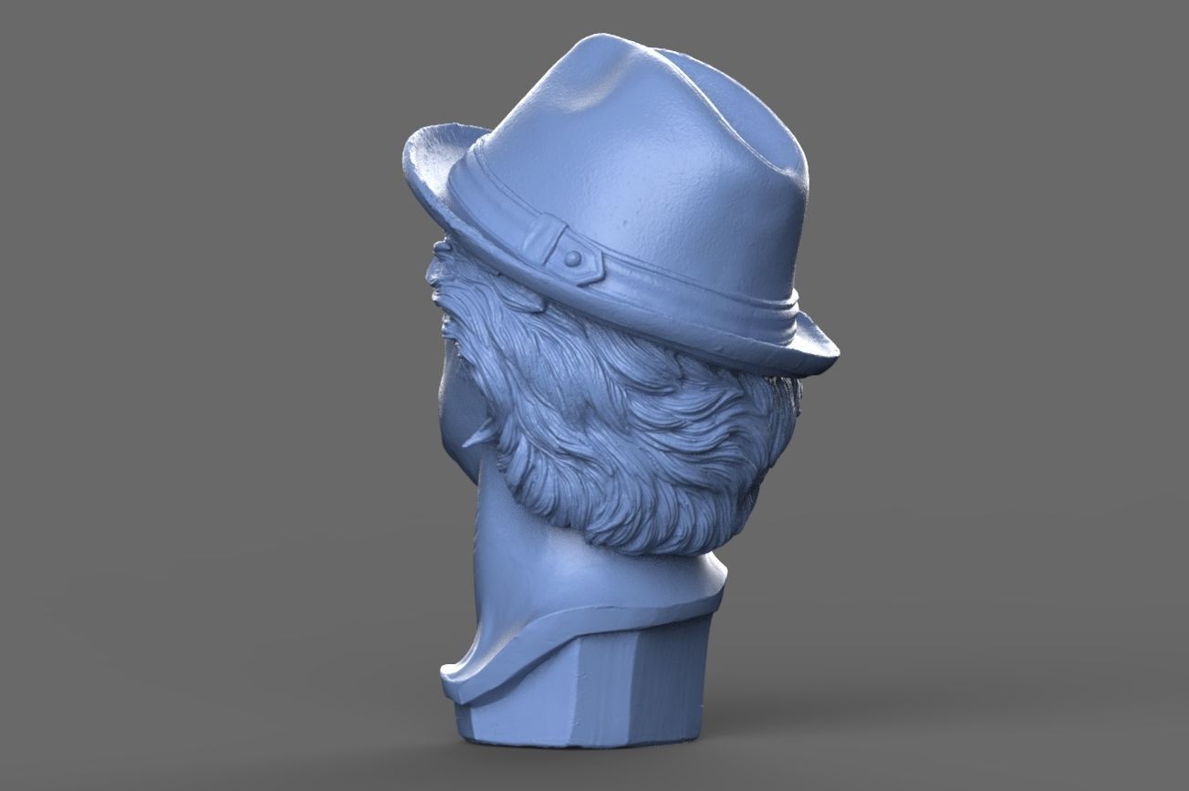 Rocky Balboa Bust 3D model_3