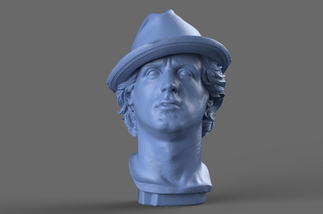 Rocky Balboa Bust 3D model_8