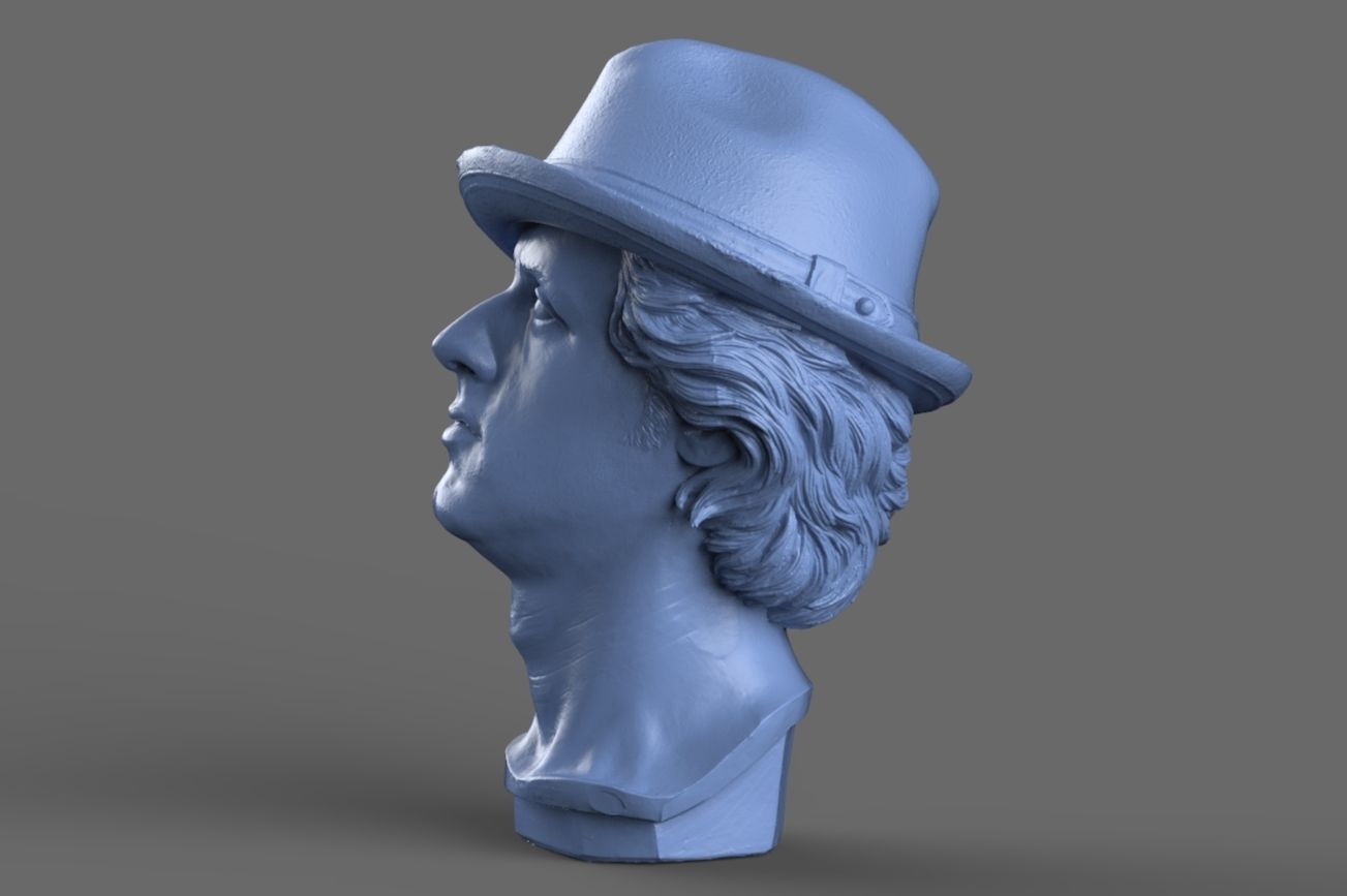 Rocky Balboa Bust 3D model_2