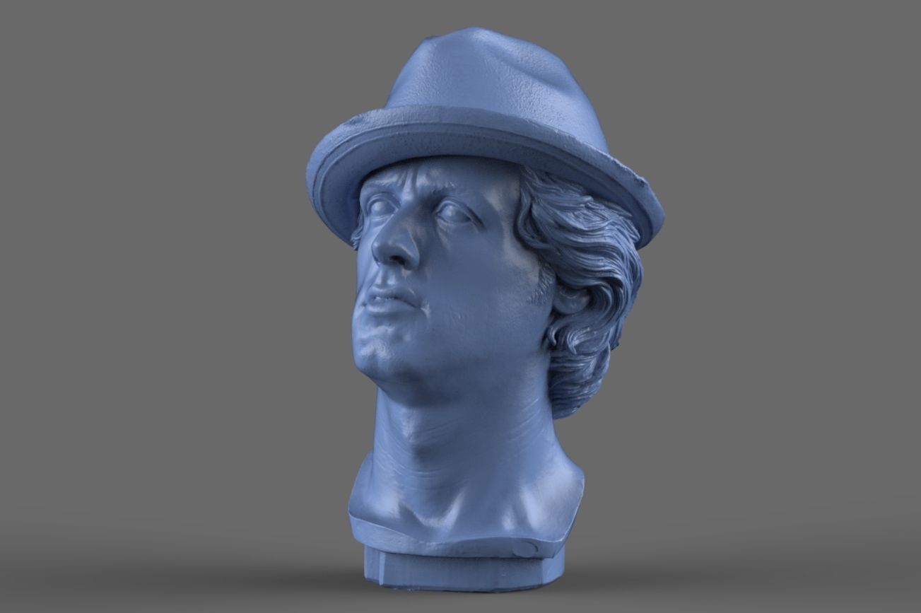 Rocky Balboa Bust 3D model_1