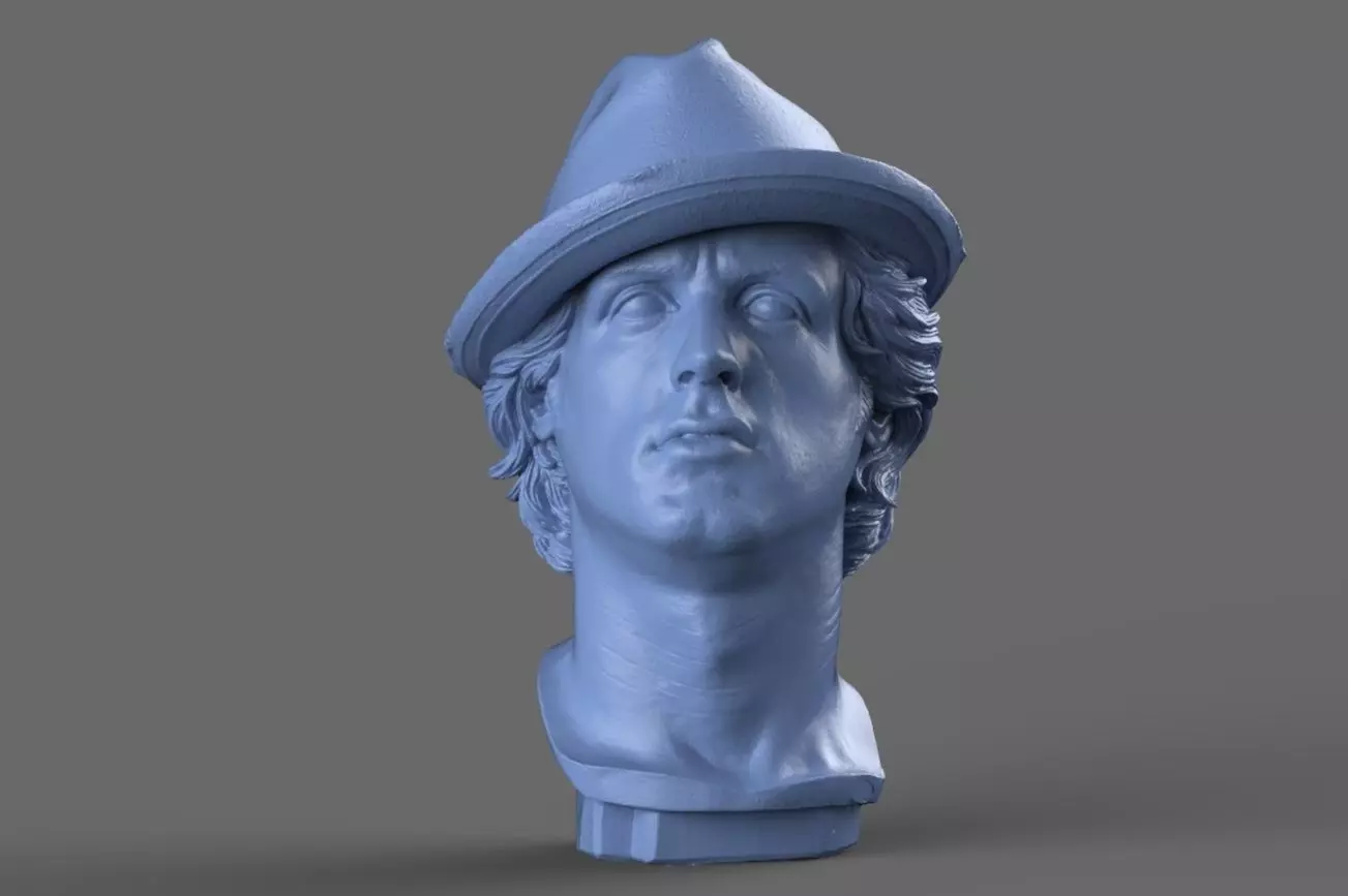 Rocky Balboa Bust 3D model_0