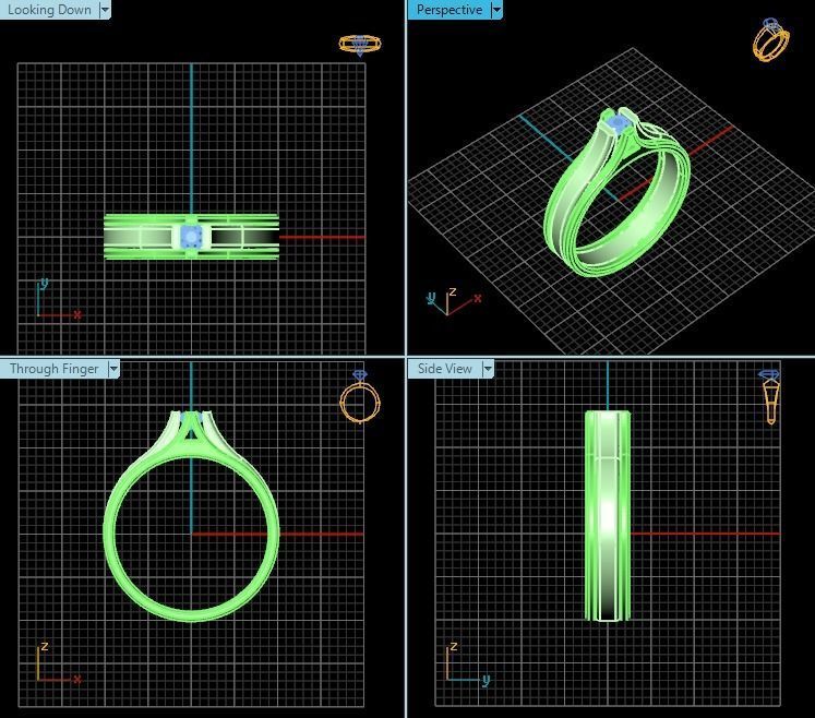 Ring T00744 3D print model_2
