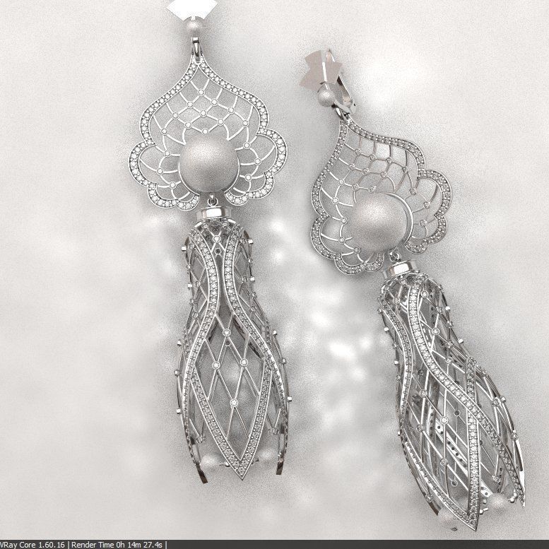 Matrioshka big earrings - original 3D print model_2