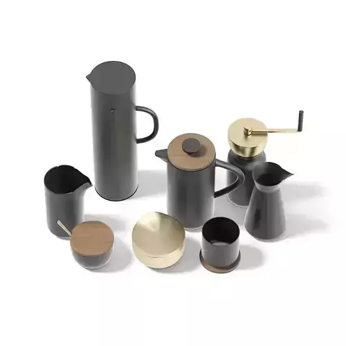 Coffee Utensils 3D Model