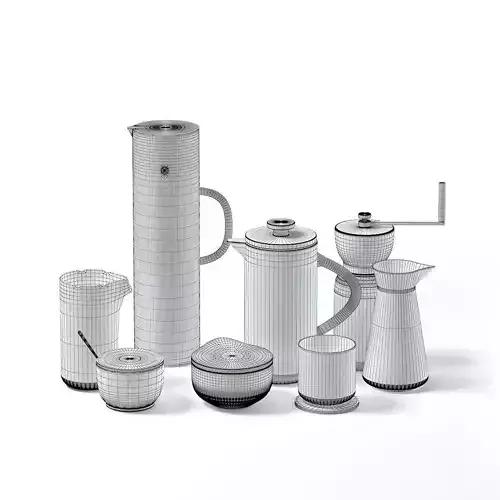 Coffee Utensils 3D Model