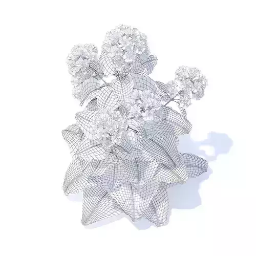 Thistle 3D Model plant with flowers