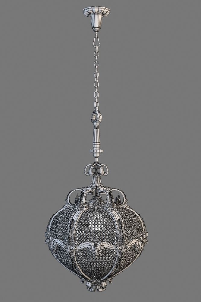 Palace Hotel chandelier 3D model_5