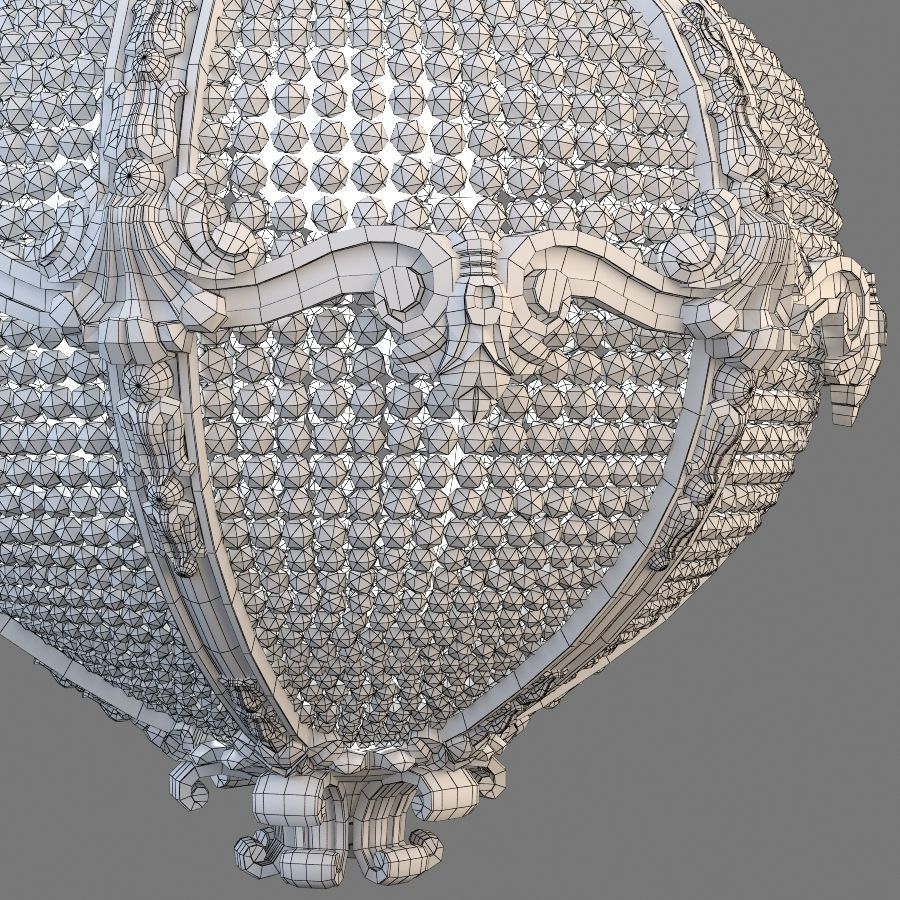 Palace Hotel chandelier 3D model_9