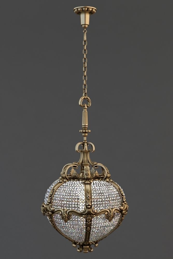 Palace Hotel chandelier 3D model_2