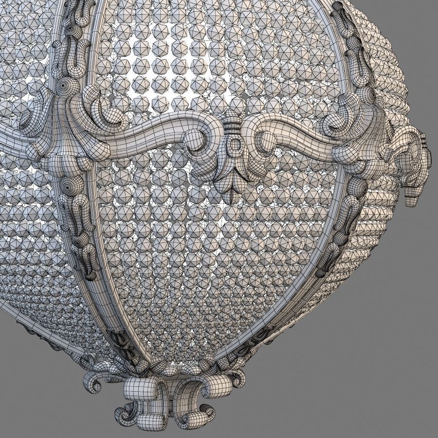Palace Hotel chandelier 3D model_10