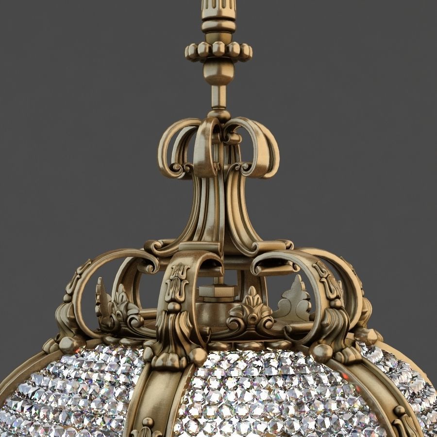 Palace Hotel chandelier 3D model_3