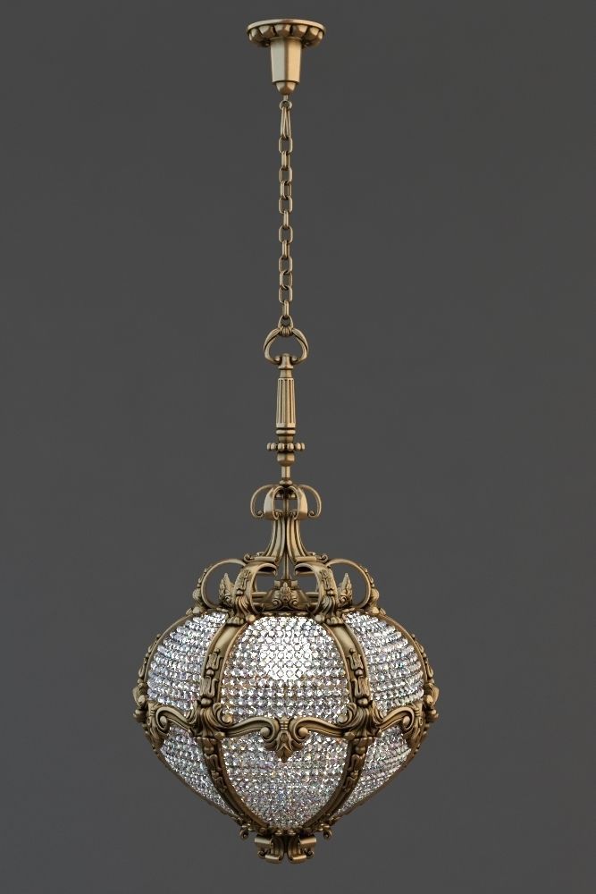 Palace Hotel chandelier 3D model_1