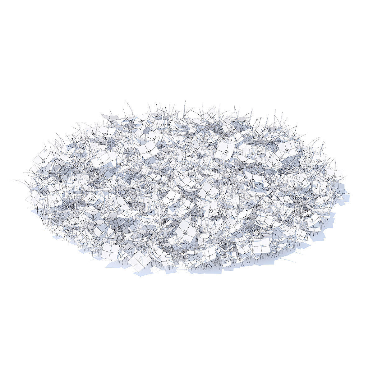 Grass with Clover and Daises 3D Model 3D model_5