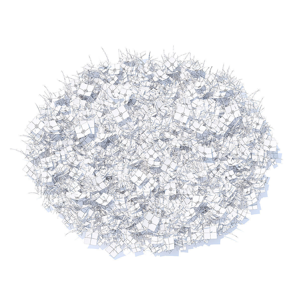 Grass with Clover and Daises 3D Model 3D model_3