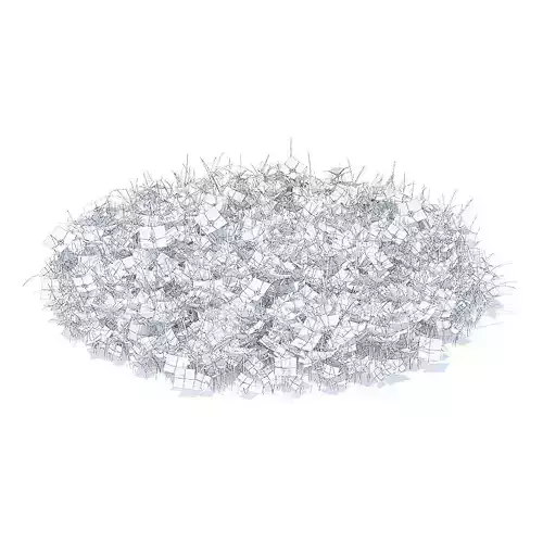 Grass with Clover and Daises 3D Model