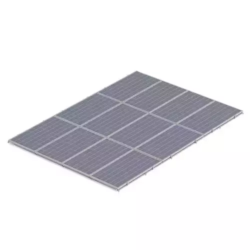 Large Solar Panel 3D Model