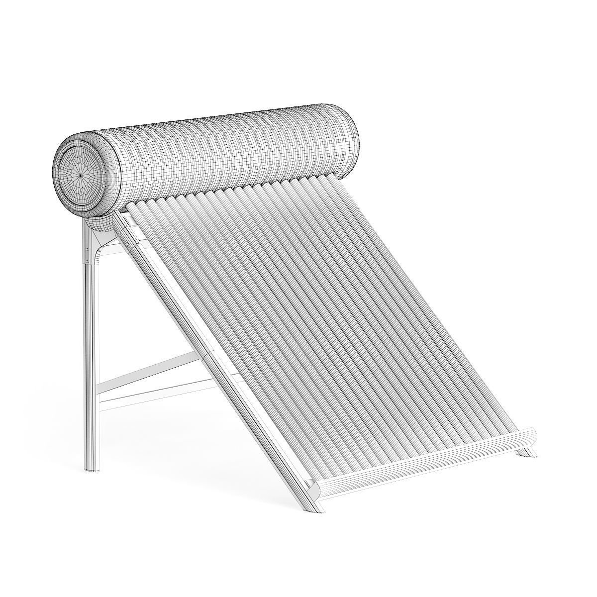 Solar Heater 3D Model 3D model_4