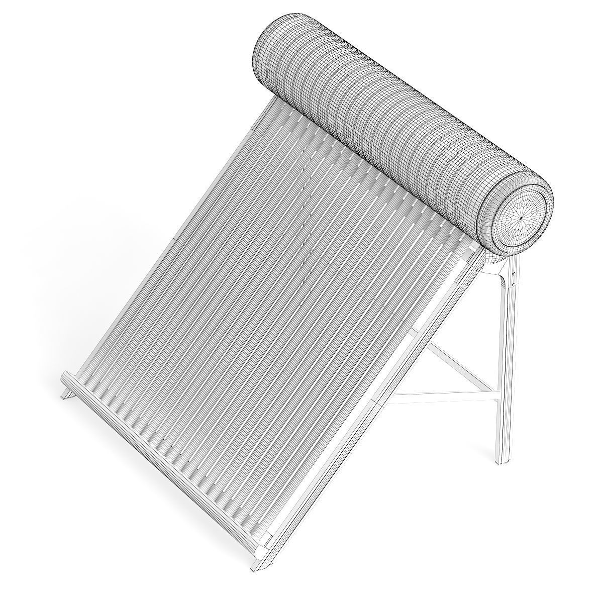 Solar Heater 3D Model 3D model_3