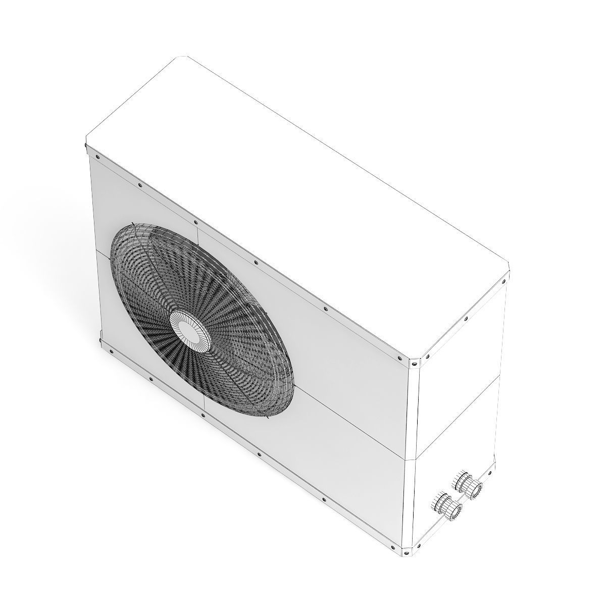 Air Conditioner 3D Model 3D model_3