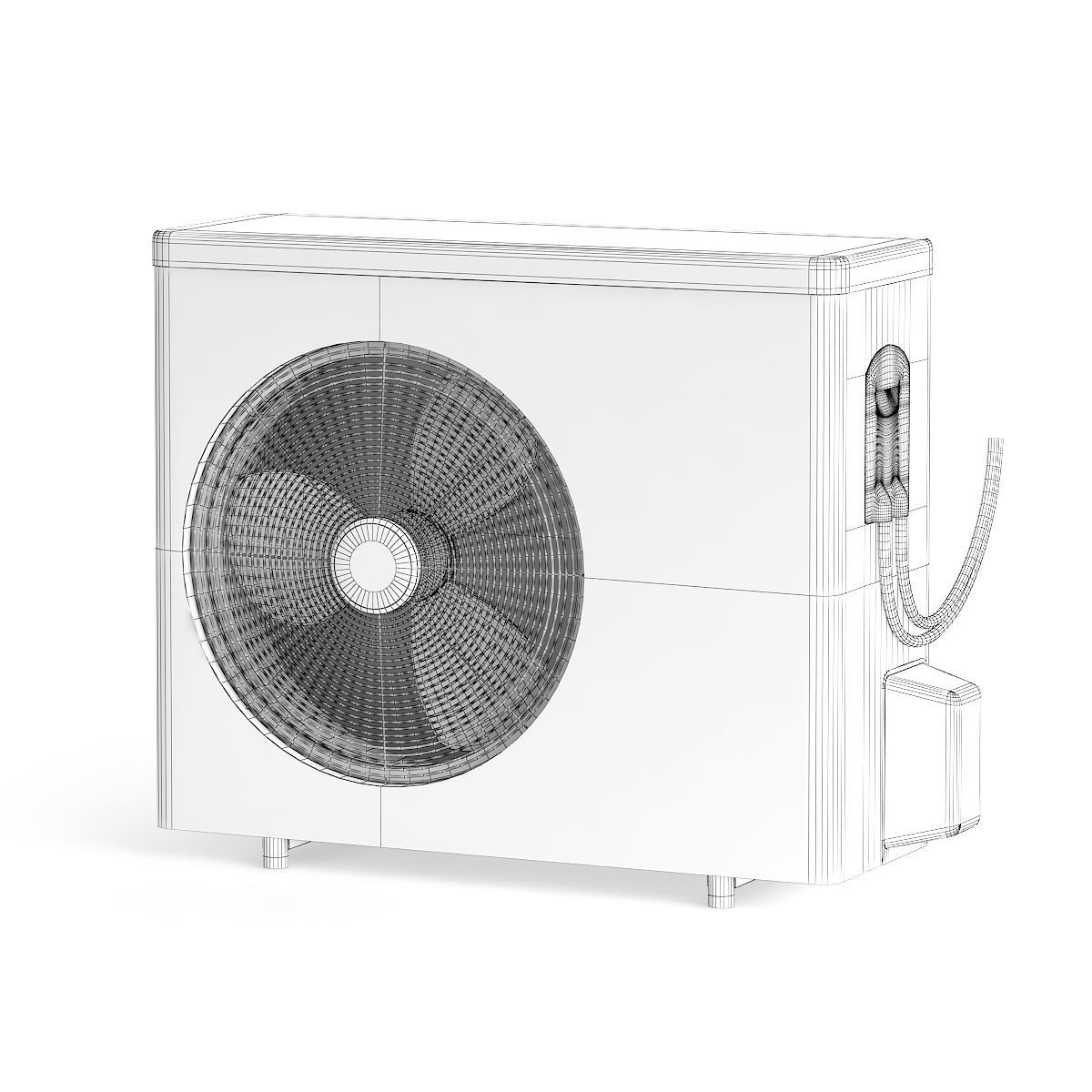 Air Conditioner 3D Model 3D model_3
