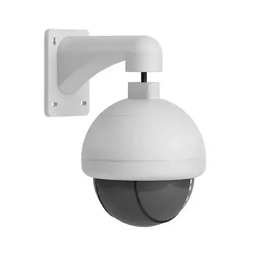 Round Security Camera 3D Model 3D model