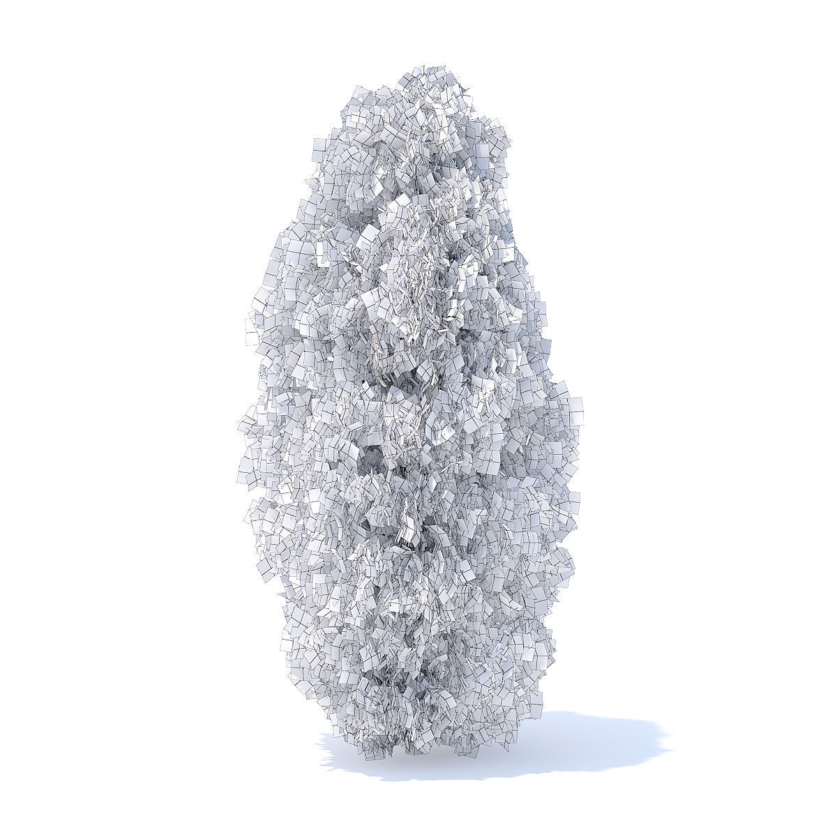 Thuja Shrub 3D model_4